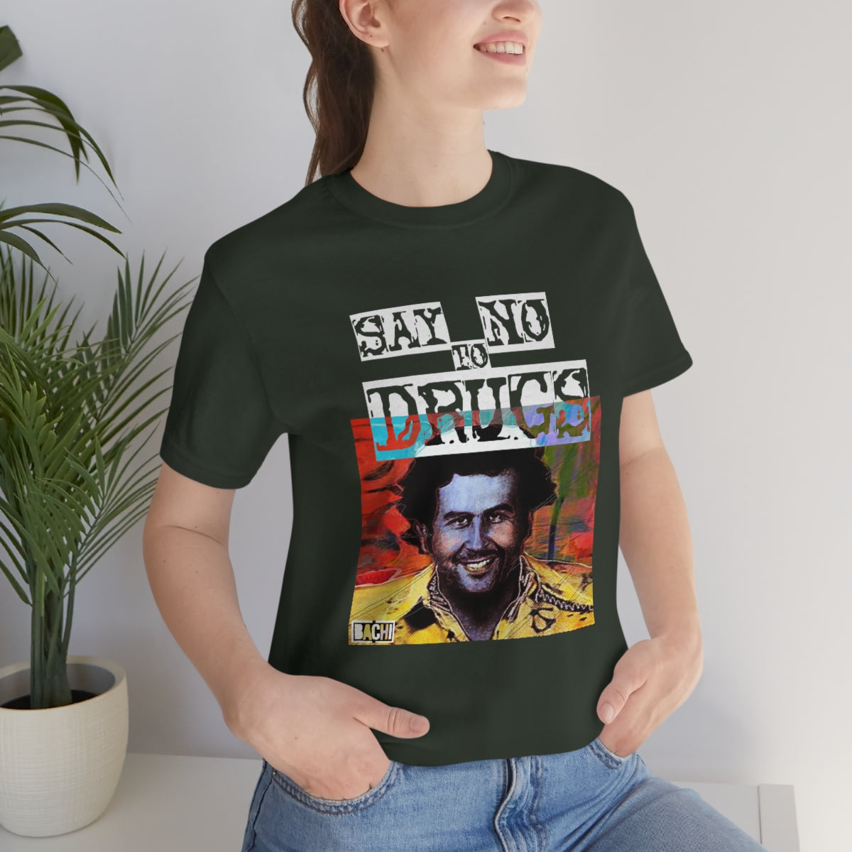 Unisex T-shirt Pablo Escobar Water Paint Art - Bachi Apparel