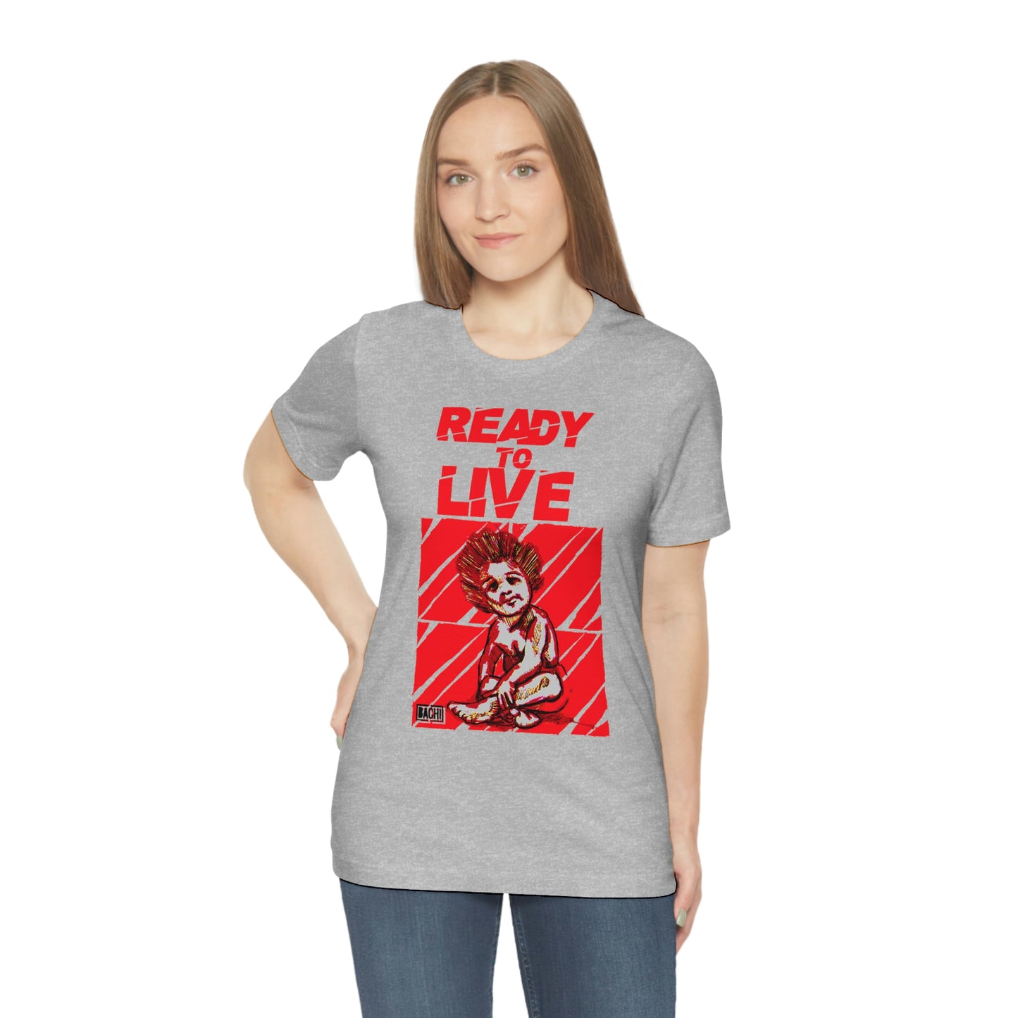Unisex T-shirt Ready To Live In Red
