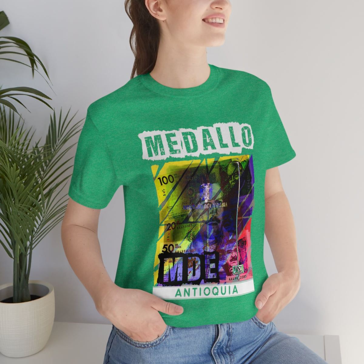 Unisex T-shirt Rep Your Country Medellin Colombia Medallo Printify