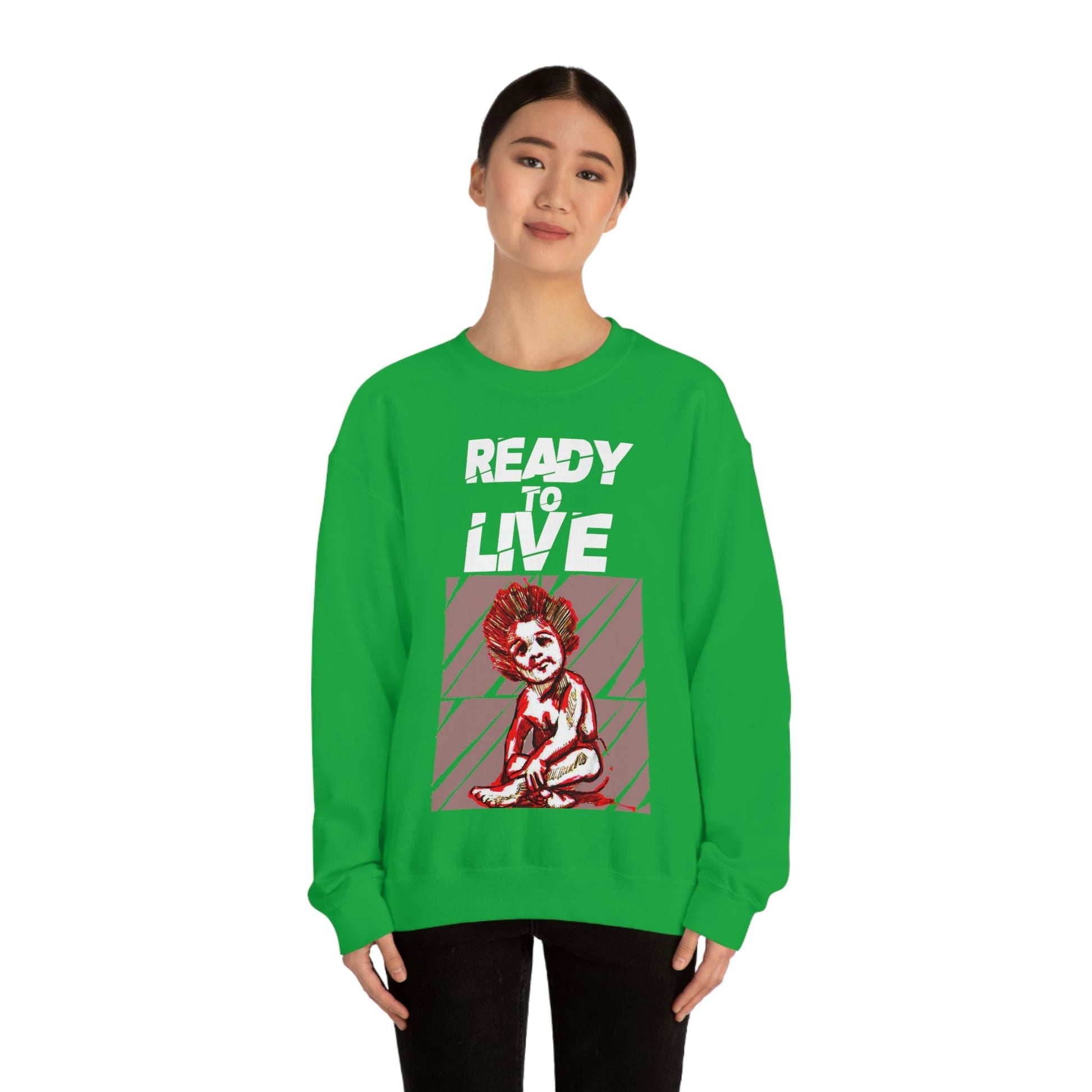 Unisex Sweater Ready to Live Printify