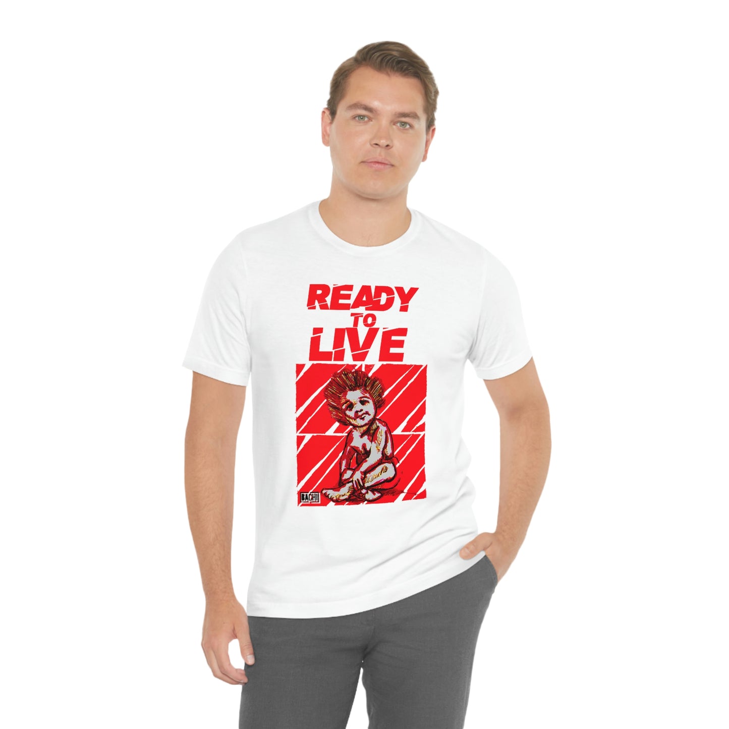 Unisex T-shirt Ready To Live In Red