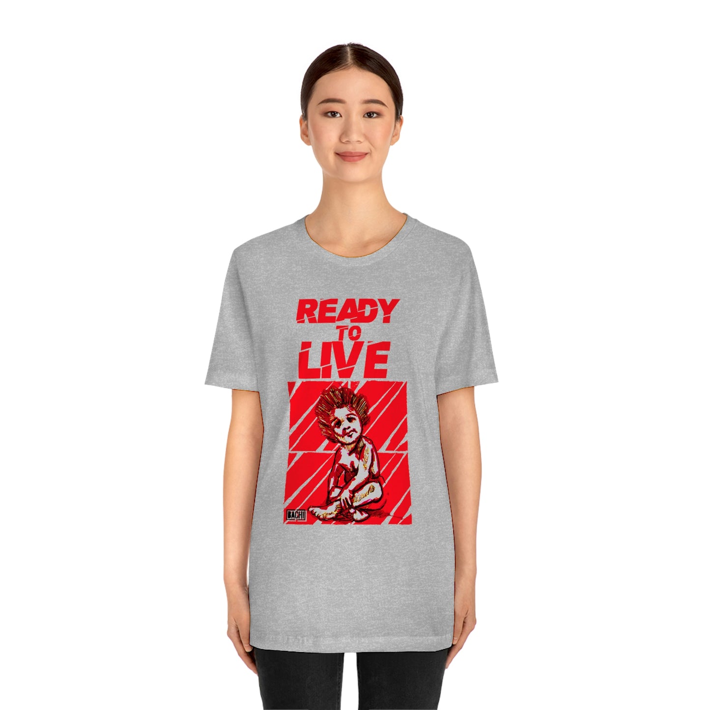 Unisex T-shirt Ready To Live In Red