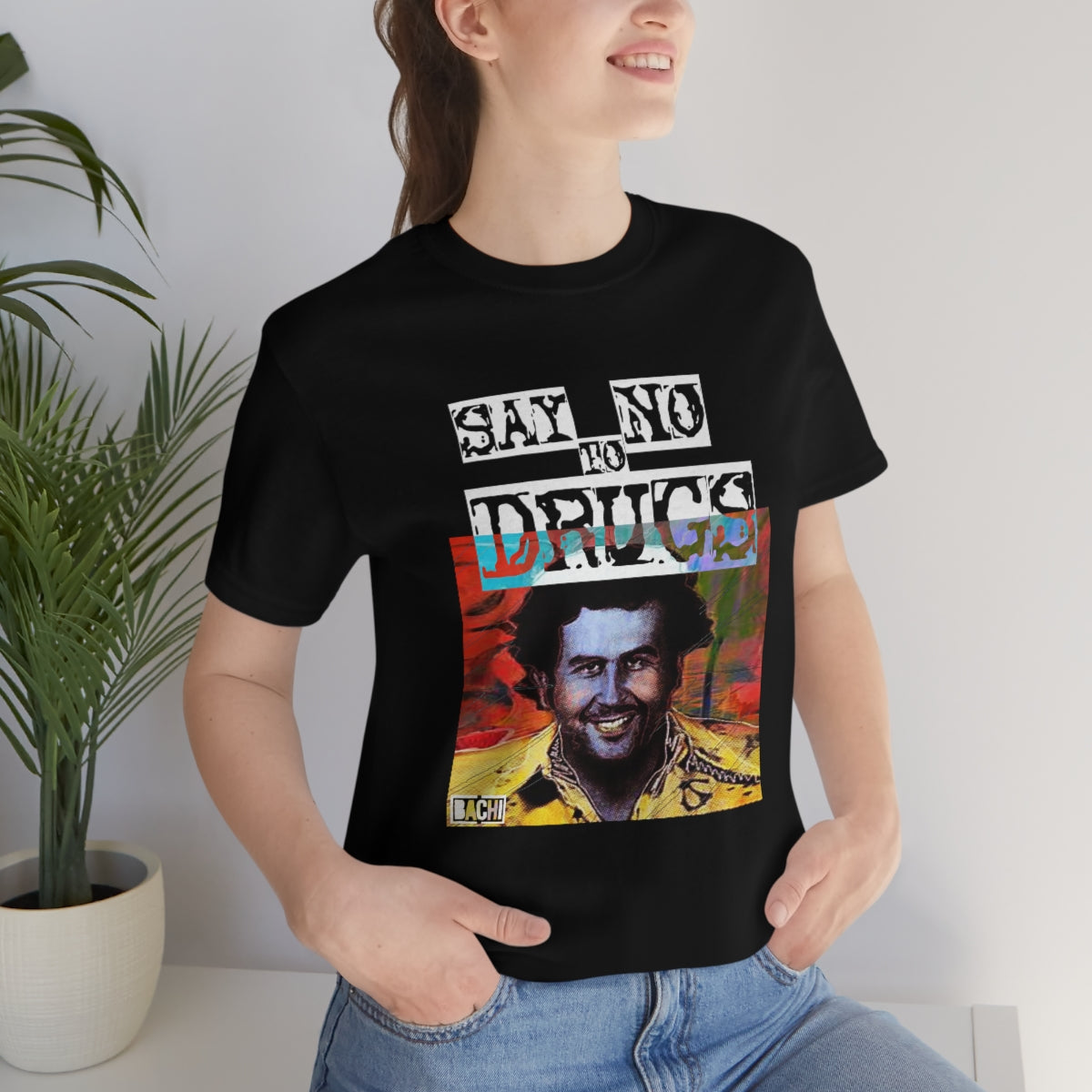 Unisex T-shirt Pablo Escobar Water Paint Art - Bachi Apparel