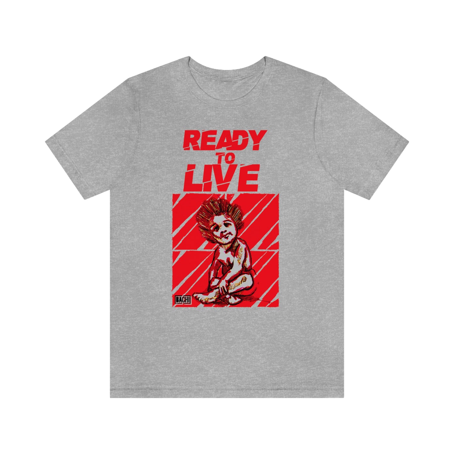 Unisex T-shirt Ready To Live In Red