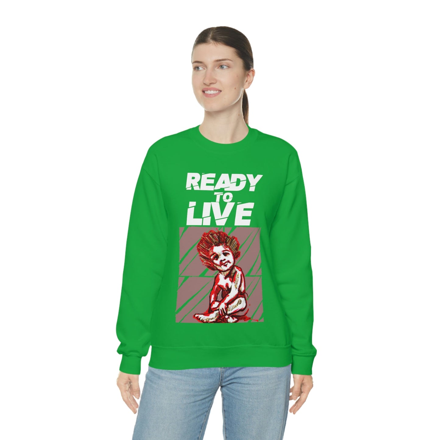 Unisex Sweater Ready to Live Printify