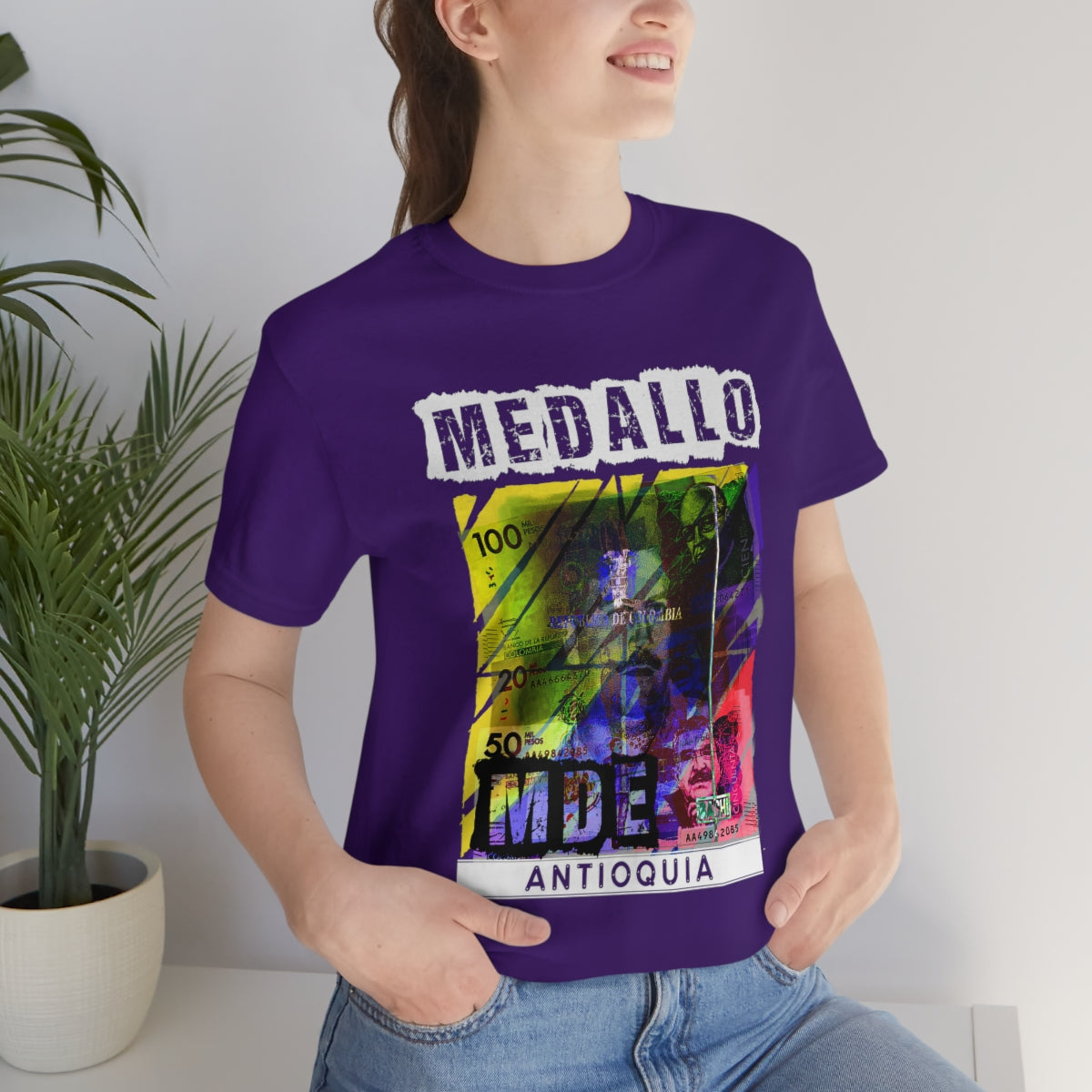 Unisex T-shirt Rep Your Country Medellin Colombia Medallo - Bachi Apparel