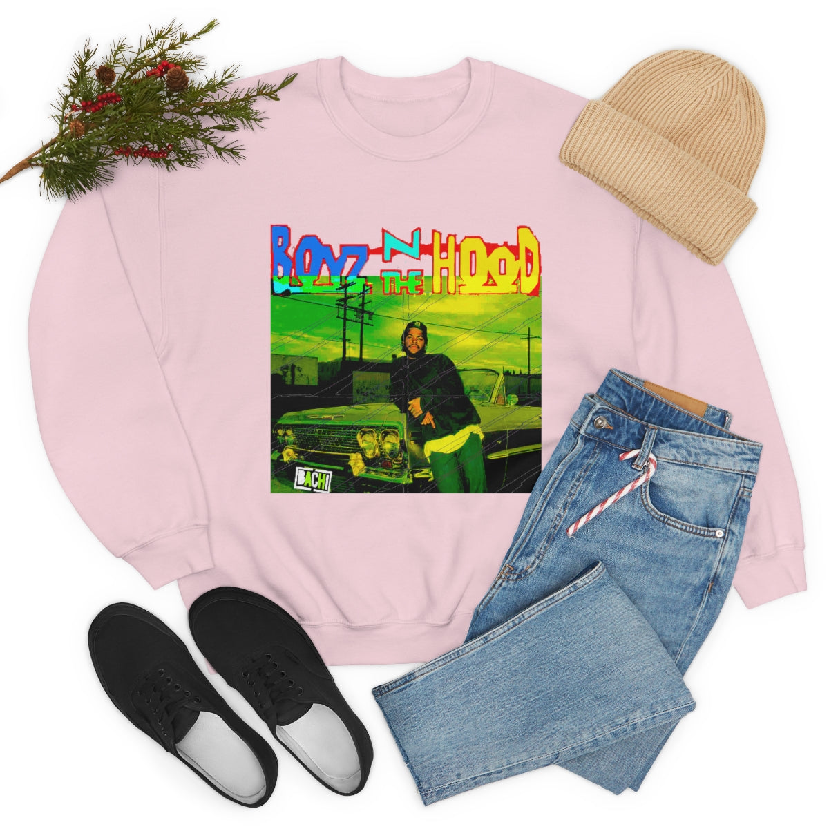 Unisex Sweater Bachi Boyz In The Hood Ice Cube Printify