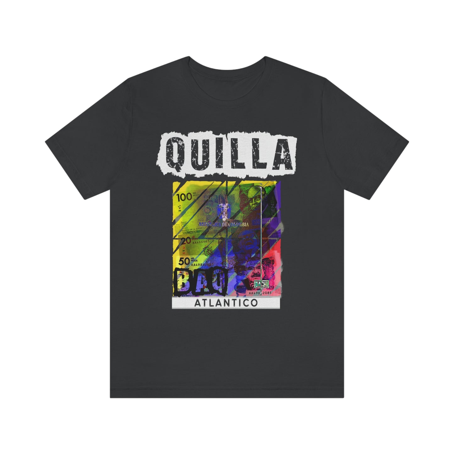 Unisex T-shirt Rep Your Country Baranquilla Quill Colombia