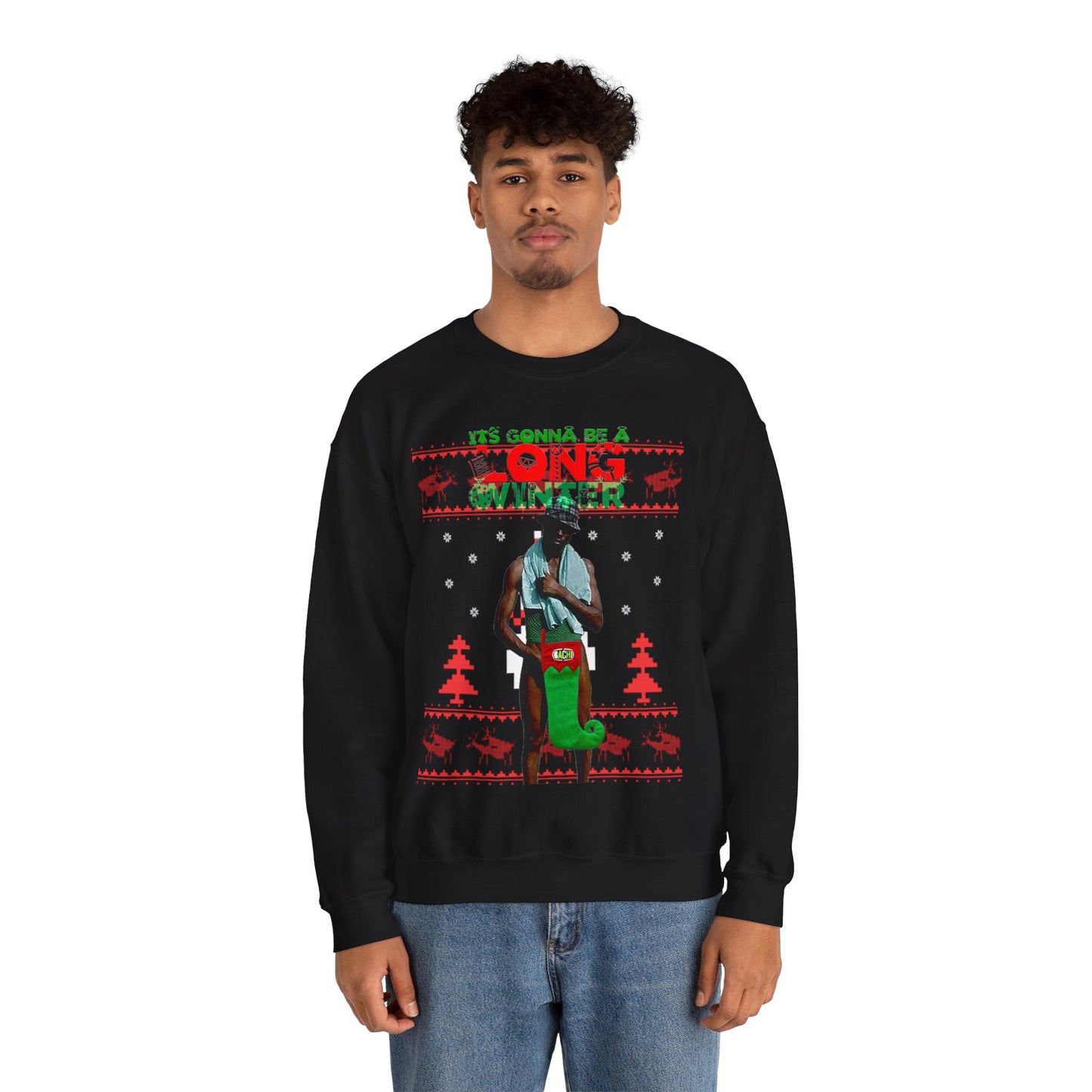 Unisex Ugly Christmas Sweater Long Winter Moreno de Whatsapp