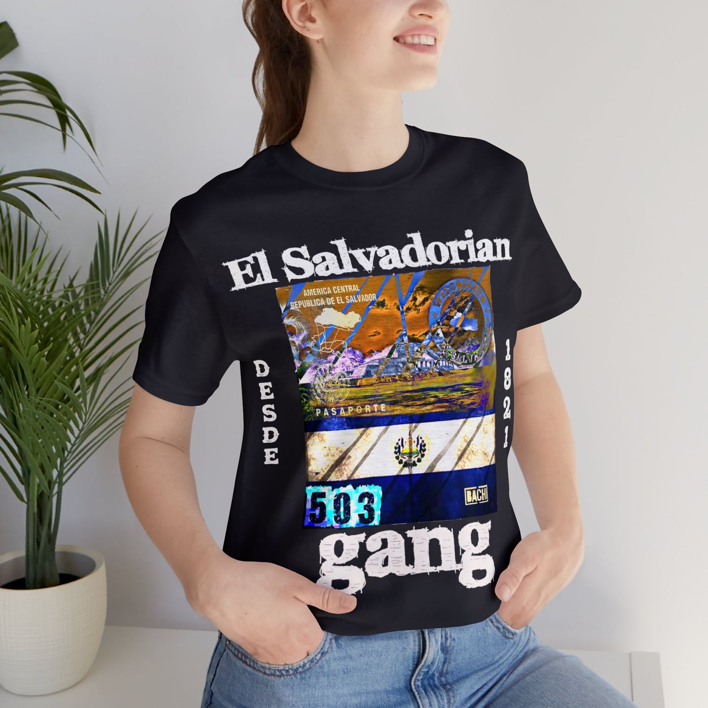 Unisex T-shirt El Salvadorian Gang Rep Your Country