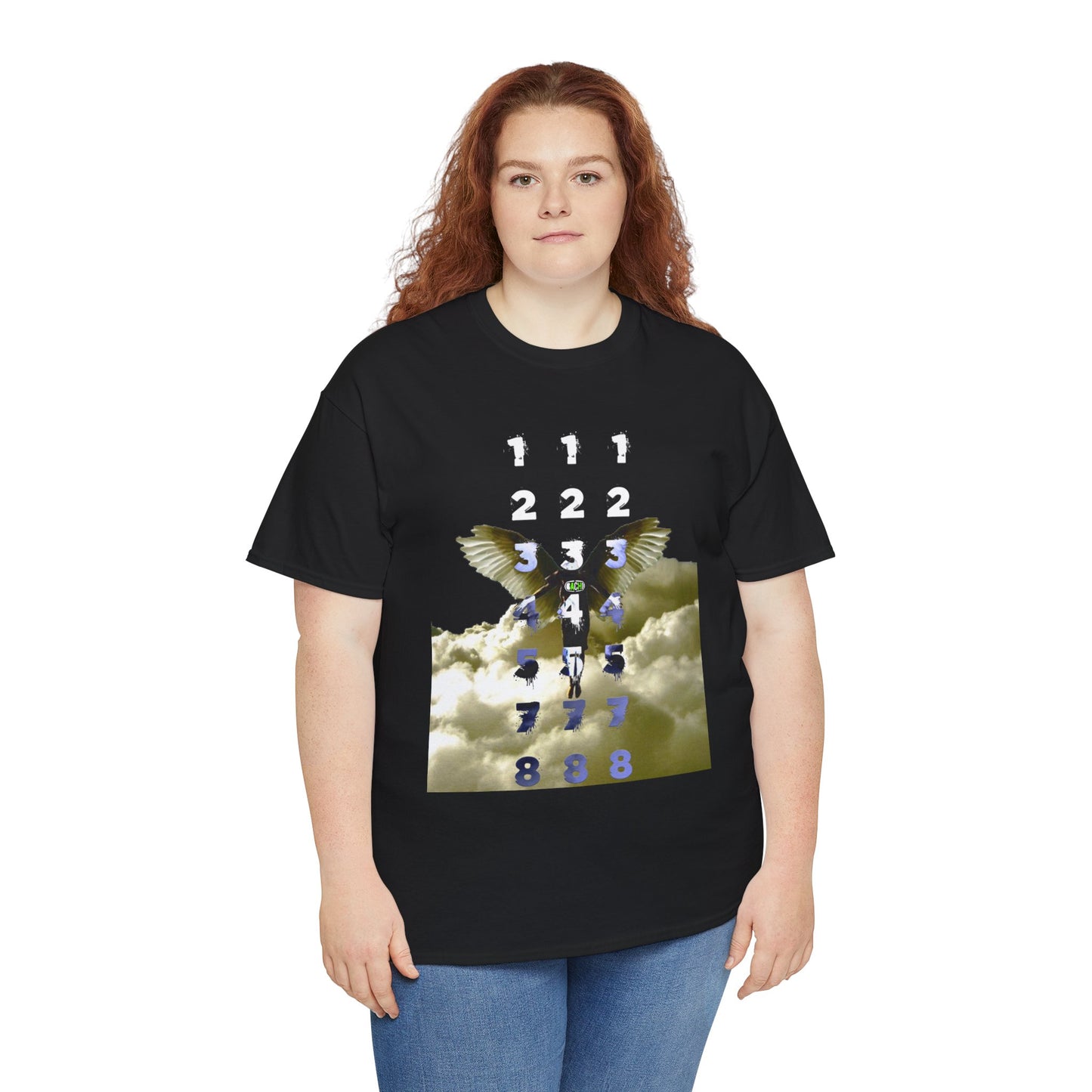 Unisex T-Shirt with Angel Numbers Paint