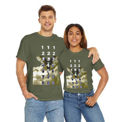 Unisex T-Shirt with Angel Numbers Paint