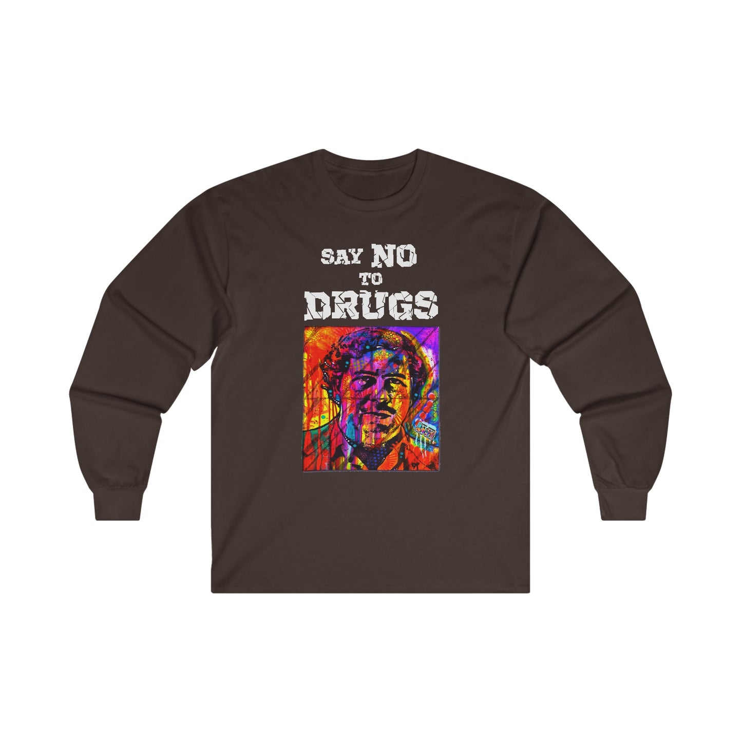 Unisex Long Sleeve T-shirt Pablo Escobar Colors