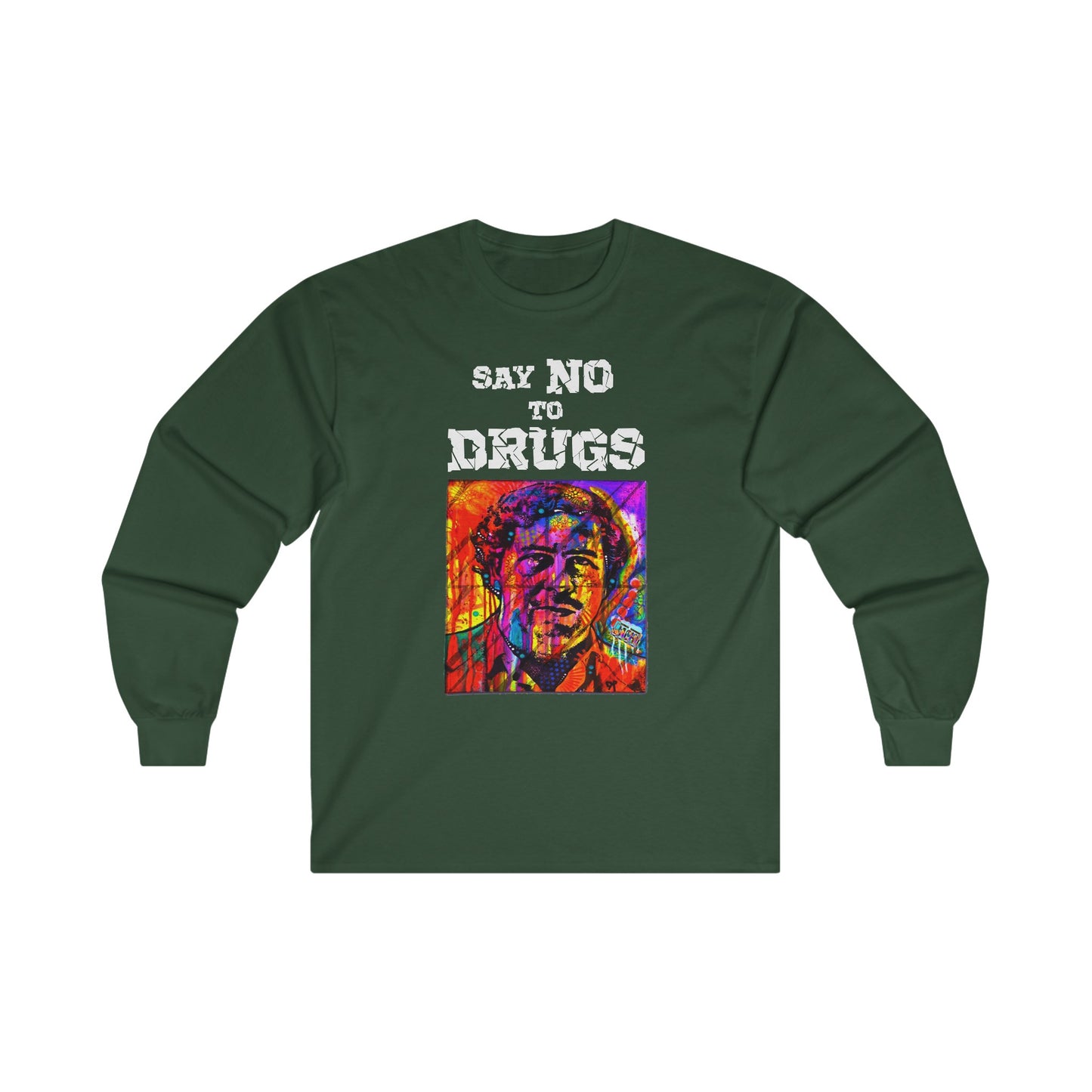 Unisex Long Sleeve T-shirt Pablo Escobar Colors