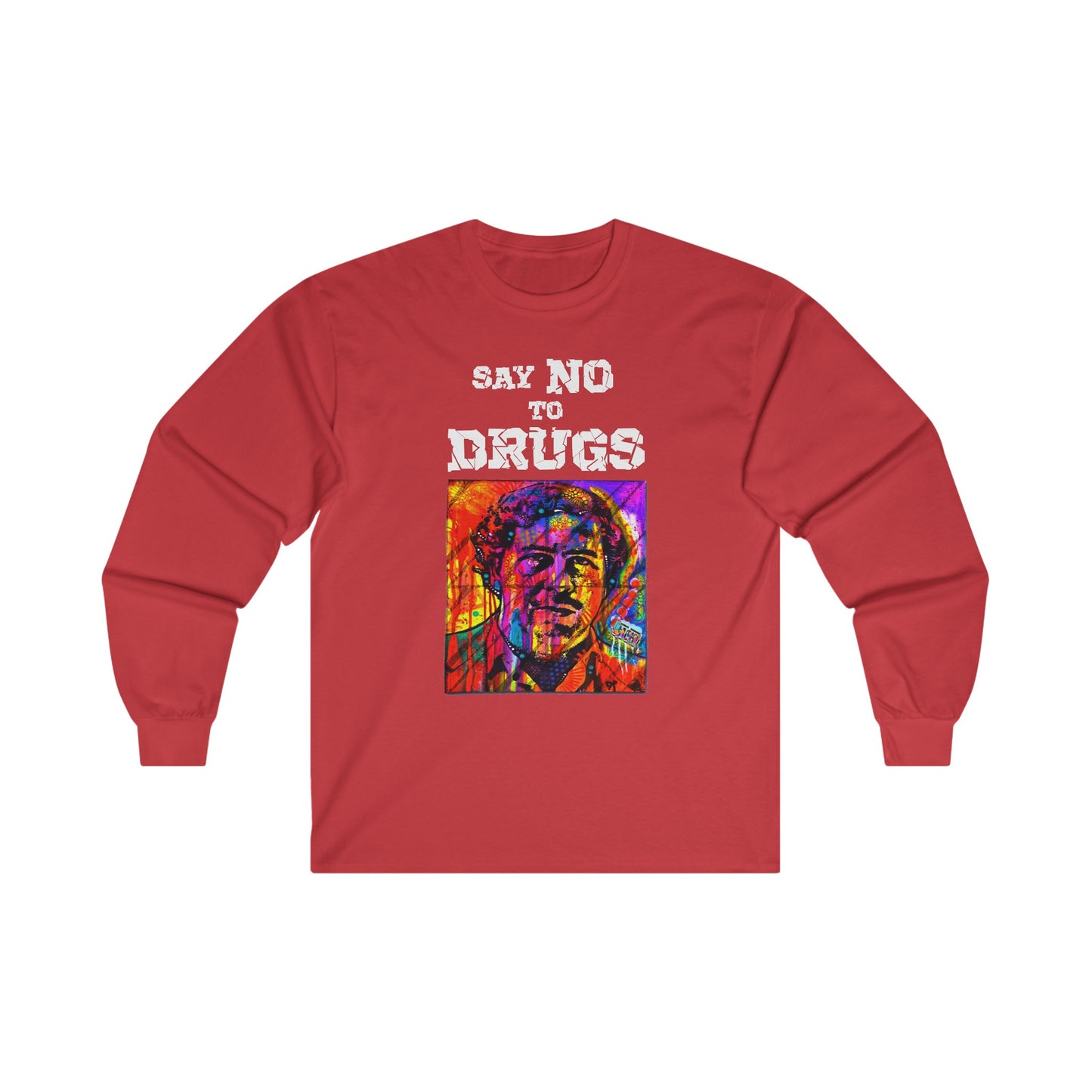 Unisex Long Sleeve T-shirt Pablo Escobar Colors