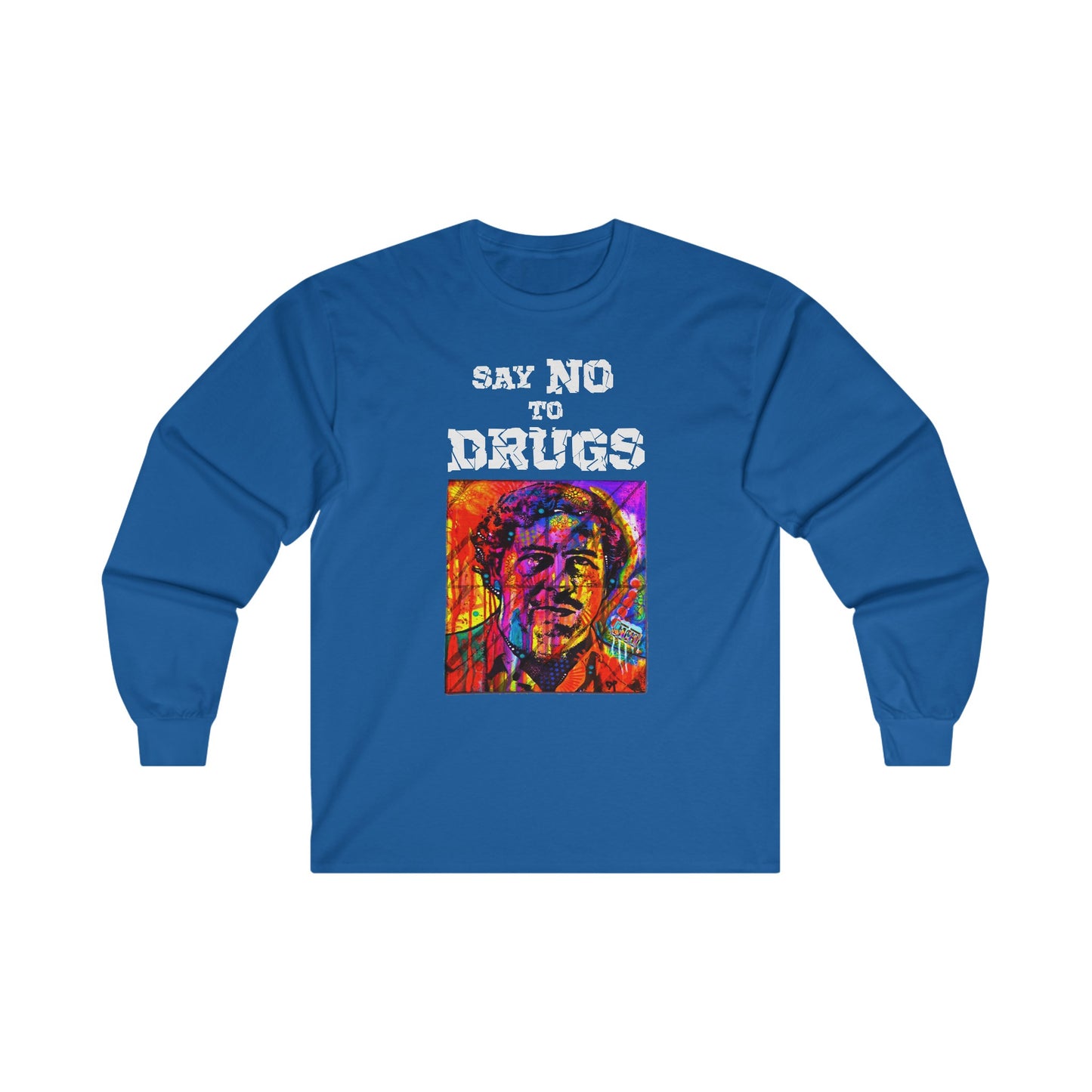 Unisex Long Sleeve T-shirt Pablo Escobar Colors