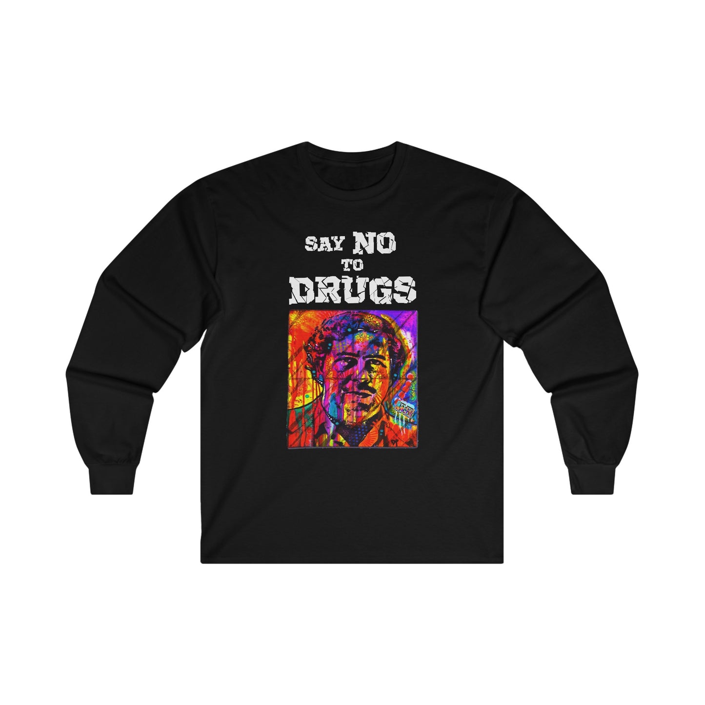 Unisex Long Sleeve T-shirt Pablo Escobar Colors