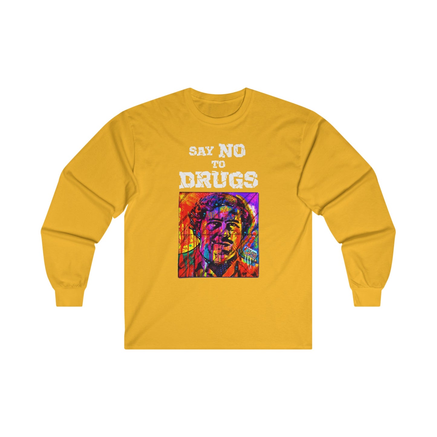 Unisex Long Sleeve T-shirt Pablo Escobar Colors