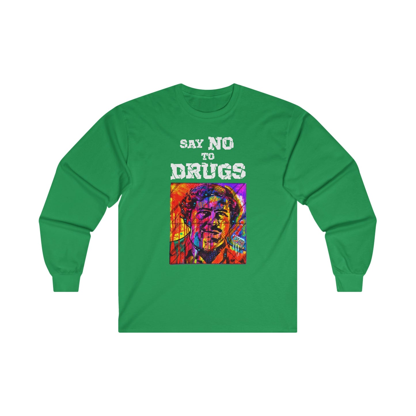 Unisex Long Sleeve T-shirt Pablo Escobar Colors