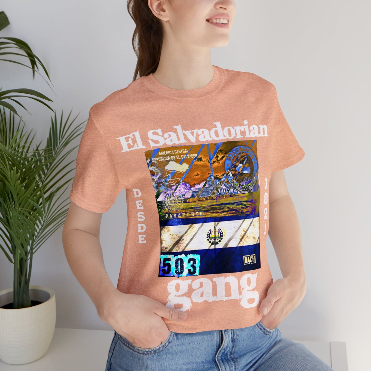 Unisex T-shirt El Salvadorian Gang Rep Your Country