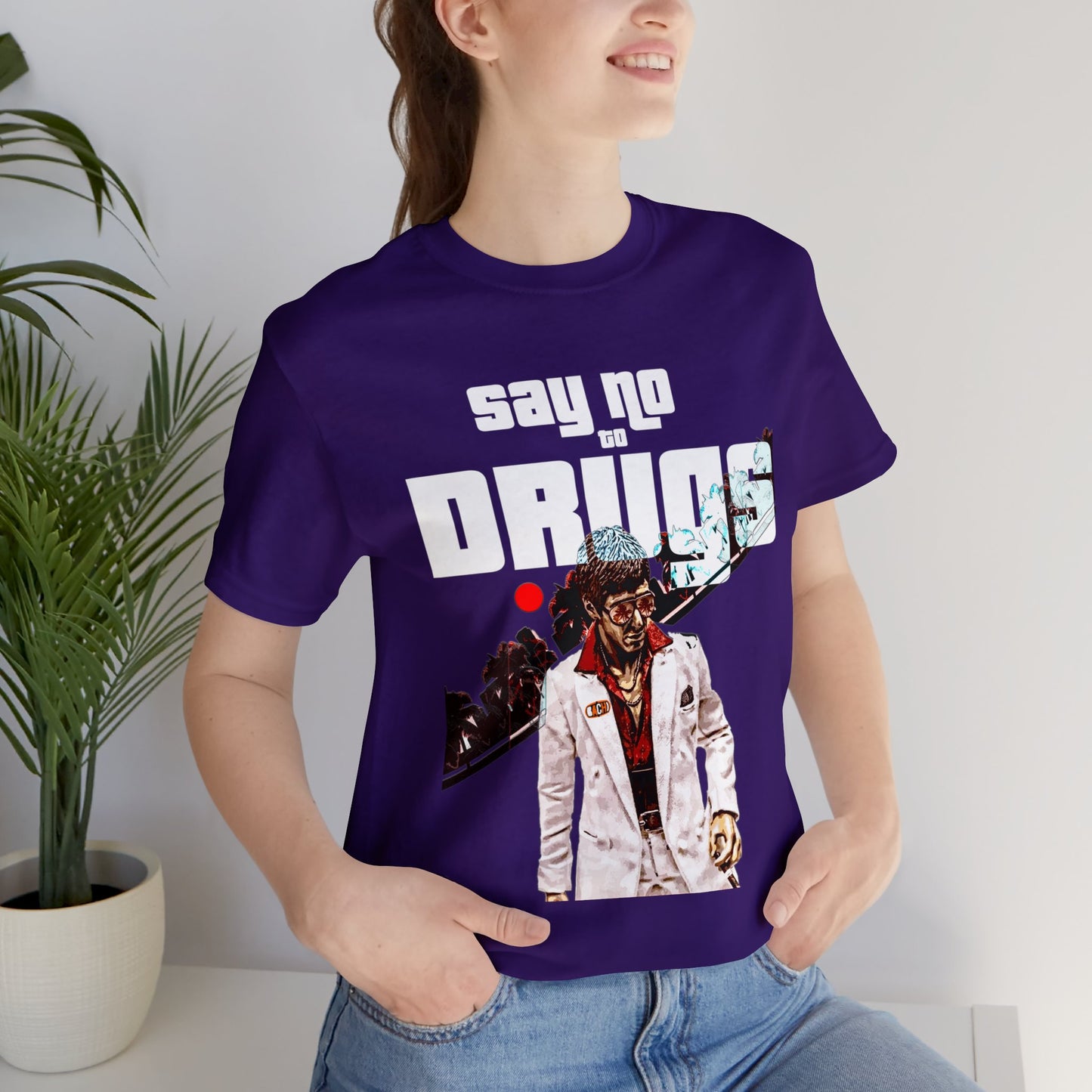 Unisex T-shirt Say No To Drugs Scarface 2