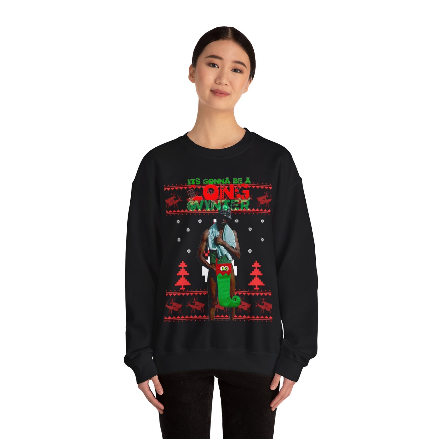 Unisex Ugly Christmas Sweater Long Winter Moreno de Whatsapp