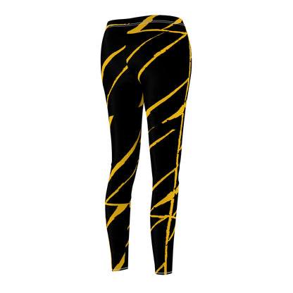 Women's Casual Leggings Bachi Black And Yellow