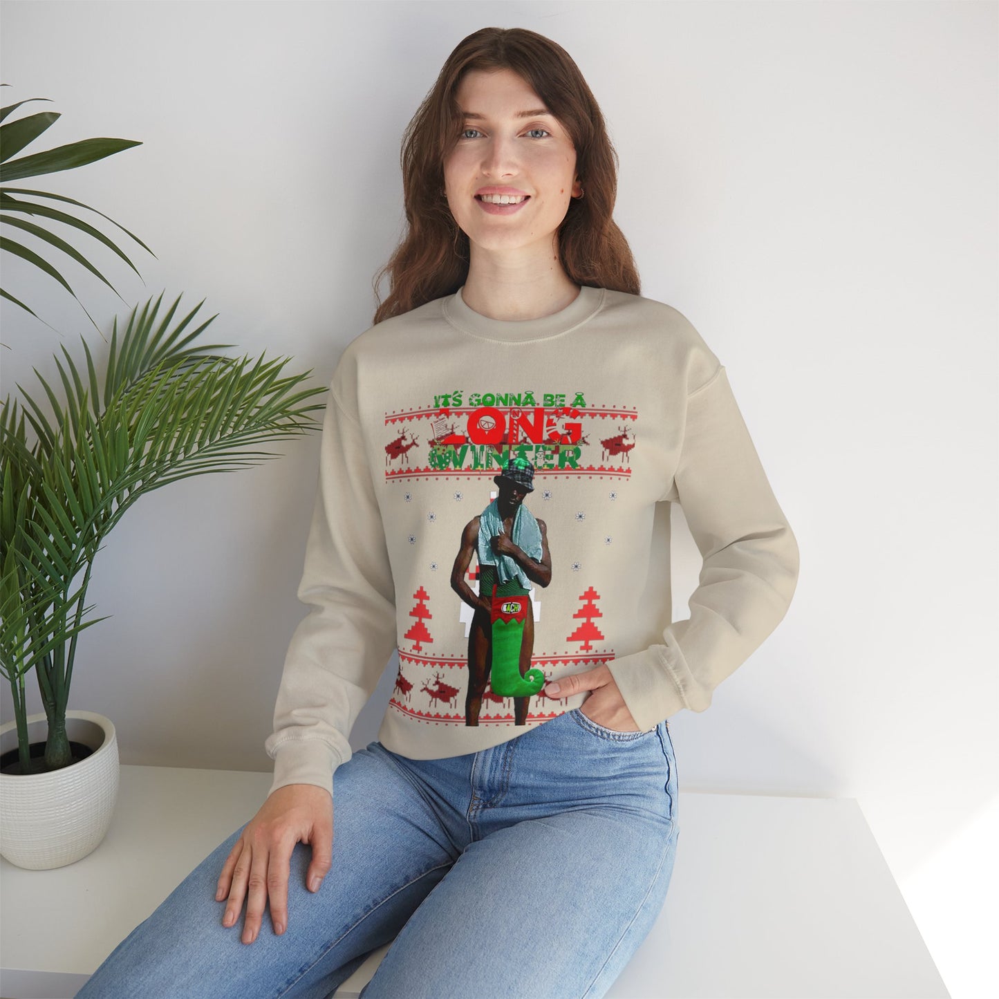 Unisex Ugly Christmas Sweater Long Winter Moreno de Whatsapp