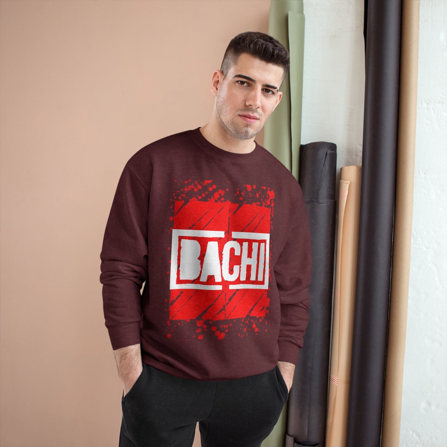 Unisex Long Sleeve Sweatshirt Bachi Red Dream