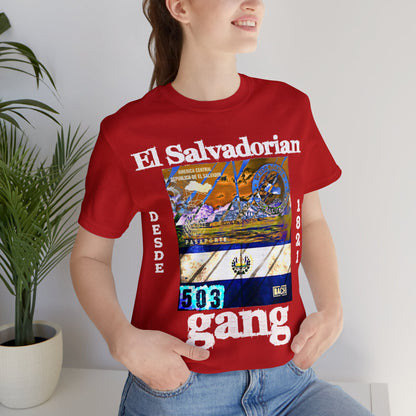 Unisex T-shirt El Salvadorian Gang Rep Your Country