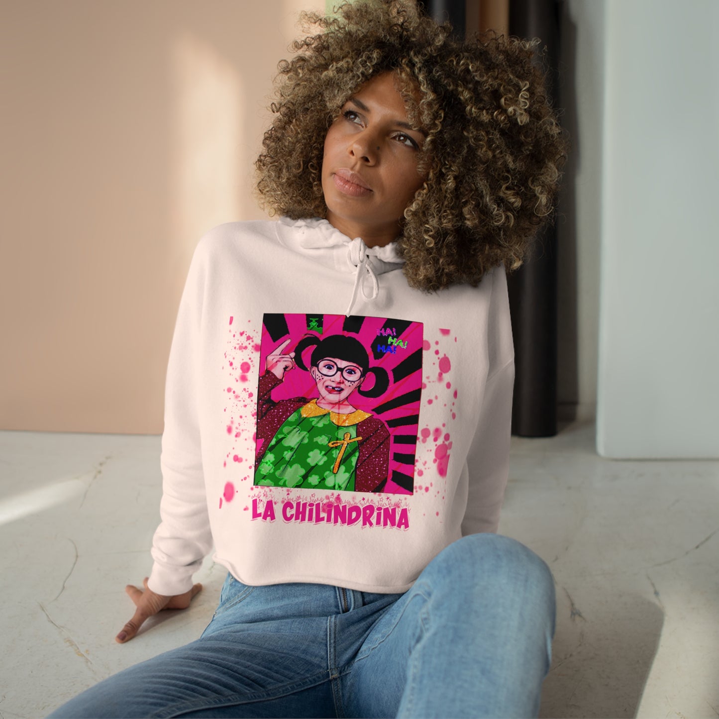 Women's Crop Hoodie Bachi La Chilindrina