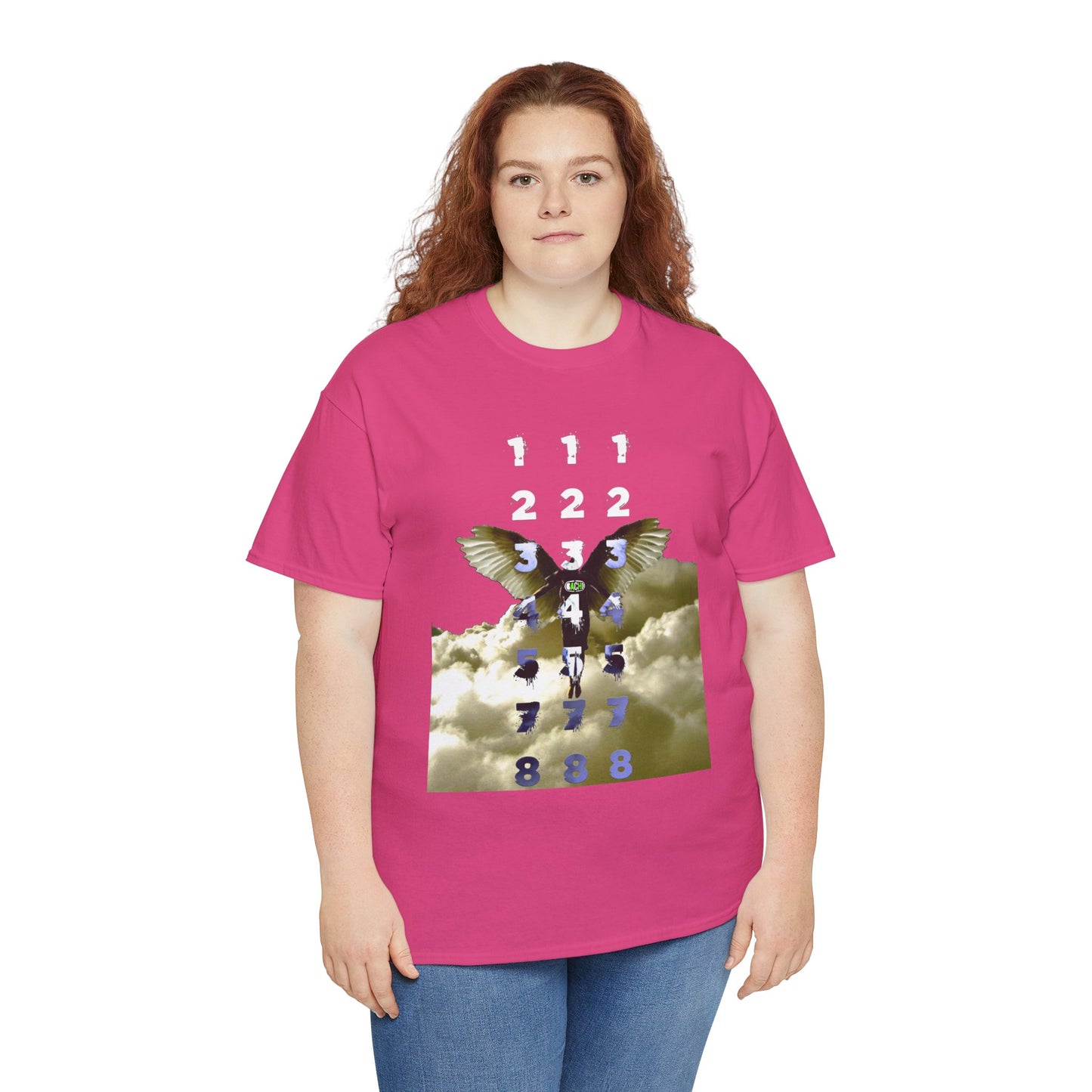 Unisex T-Shirt with Angel Numbers Paint