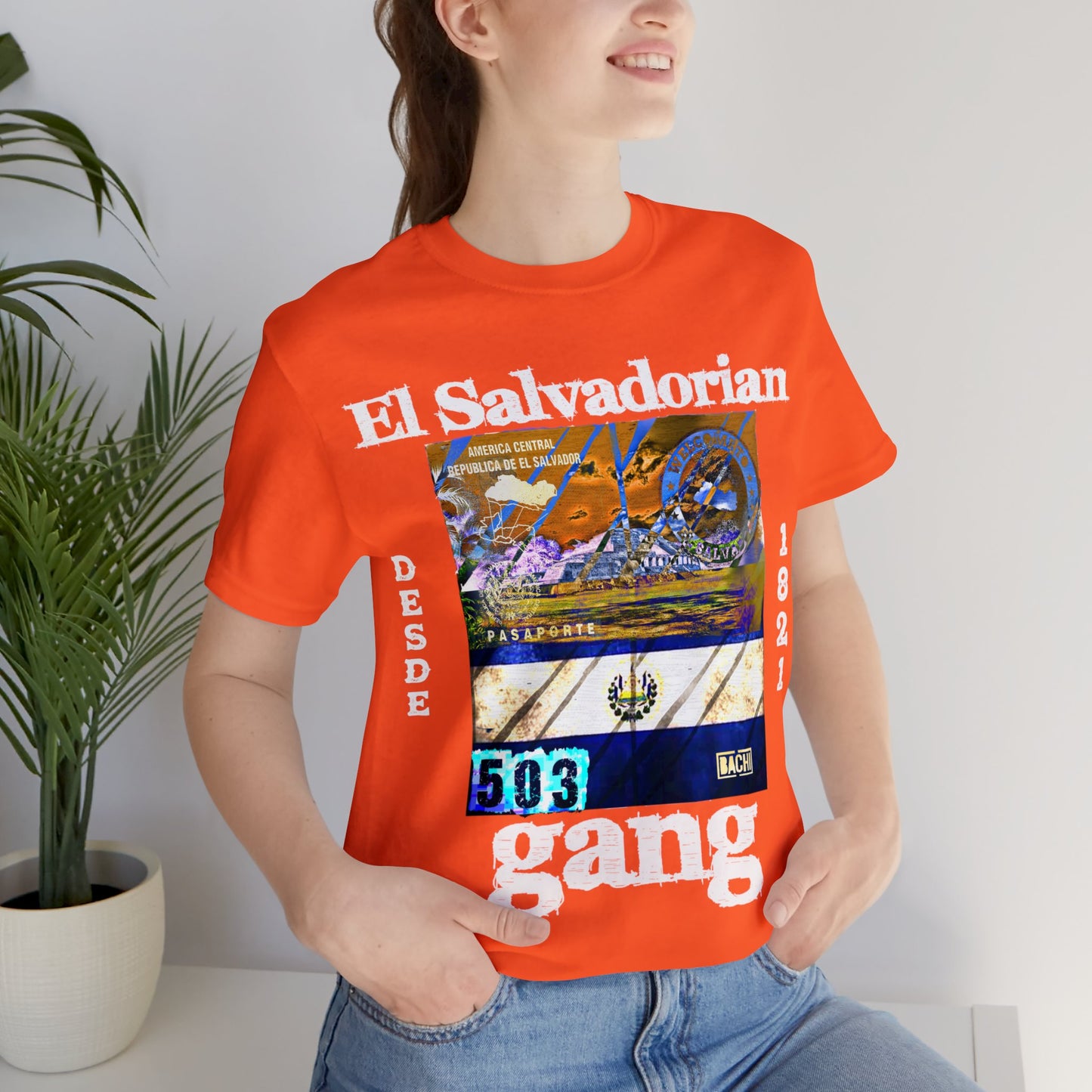 Unisex T-shirt El Salvadorian Gang Rep Your Country