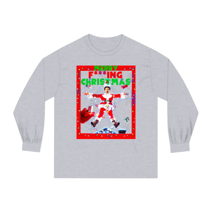 Unisex Long Sleeve T-Shirt Merry F****ng Christmas