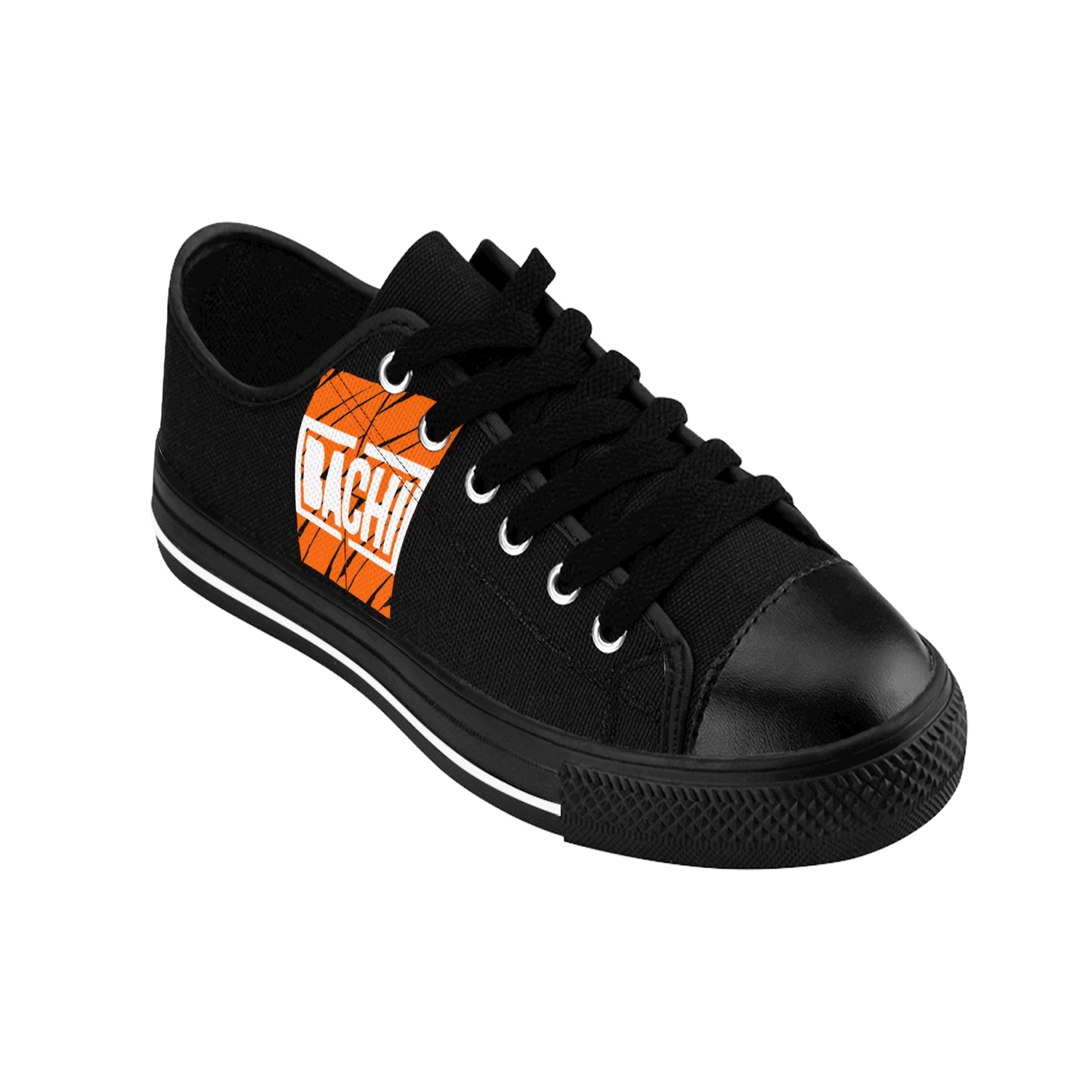 Men's Low cut orange and Black Sneakers Bachi Drippers