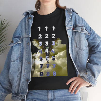 Unisex T-Shirt with Angel Numbers Paint