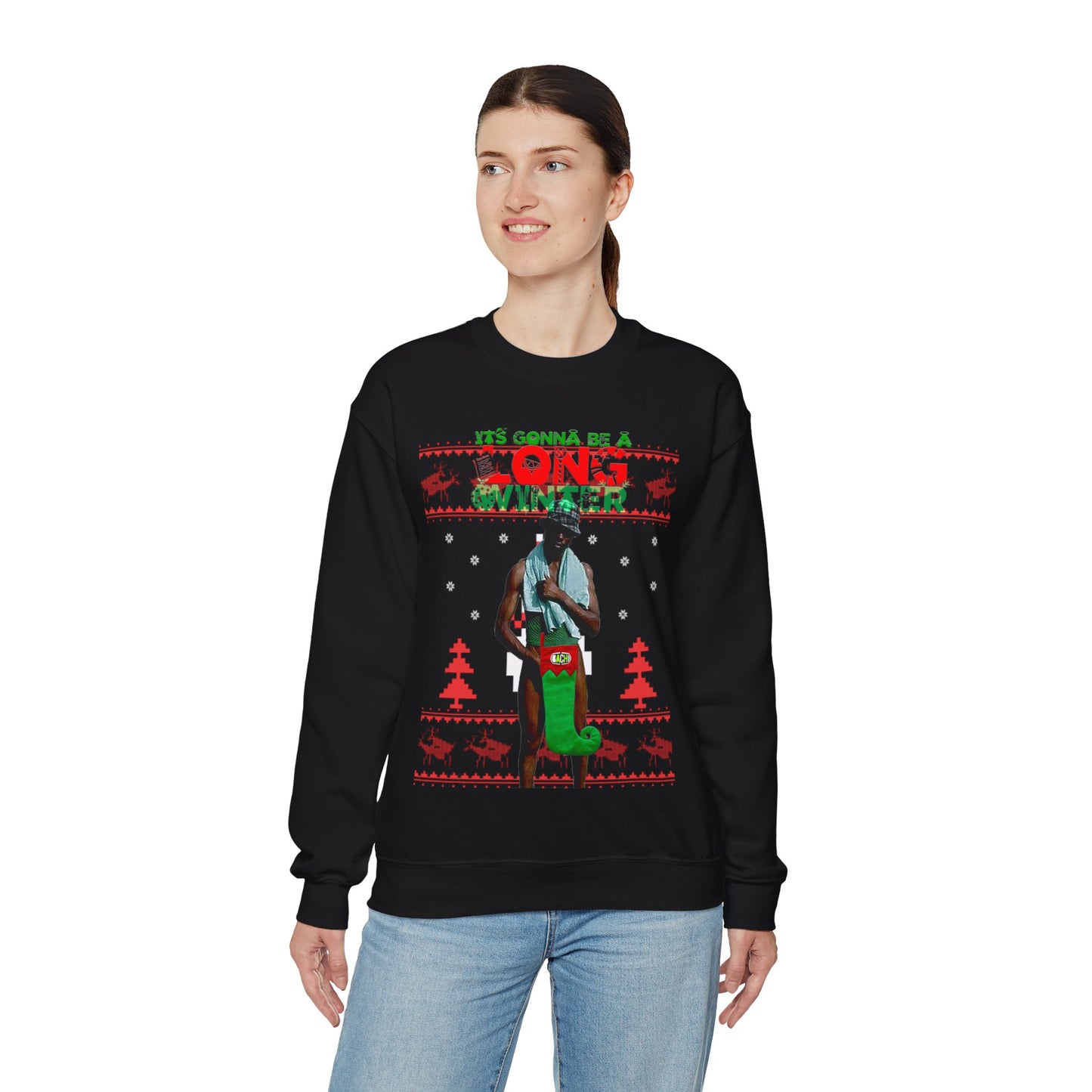 Unisex Ugly Christmas Sweater Long Winter Moreno de Whatsapp