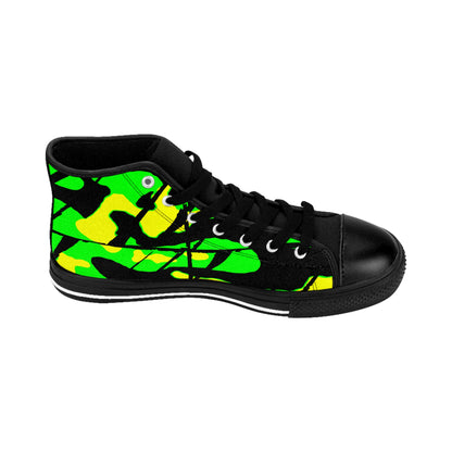 Men's High-Top Sneakers Bachi  All Green Camo