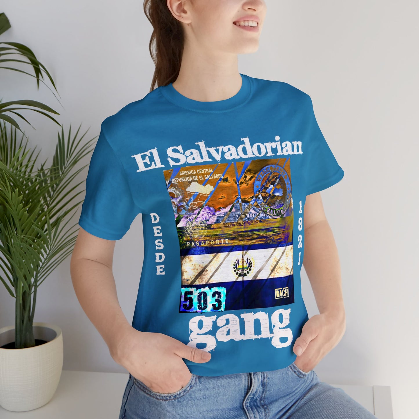 Unisex T-shirt El Salvadorian Gang Rep Your Country