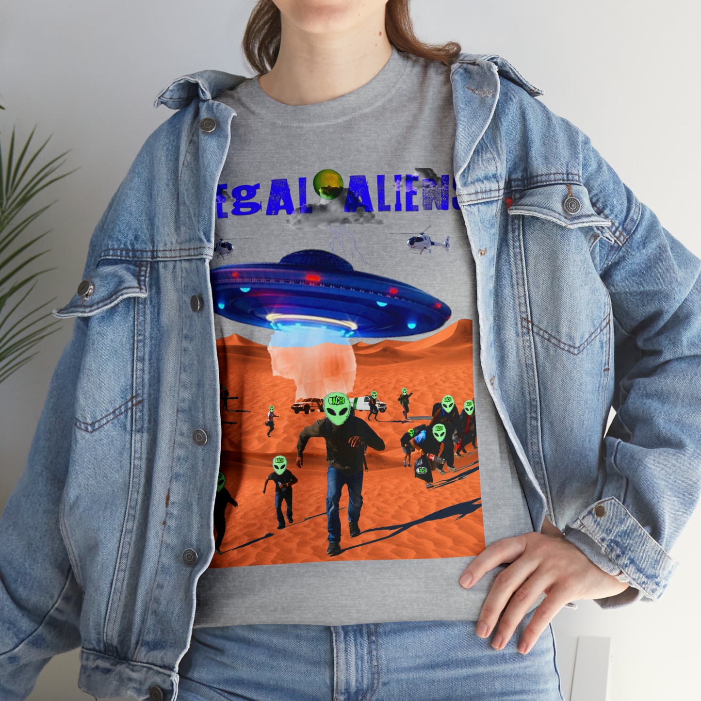 Unisex T-Shirt Illegal Aliens Alien Invasion