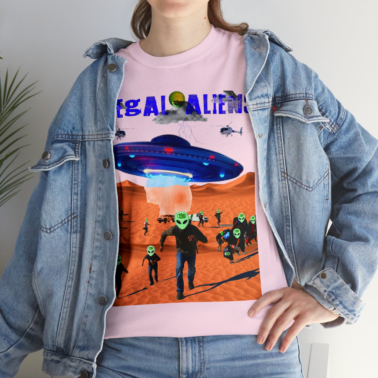 Unisex T-Shirt Illegal Aliens Alien Invasion