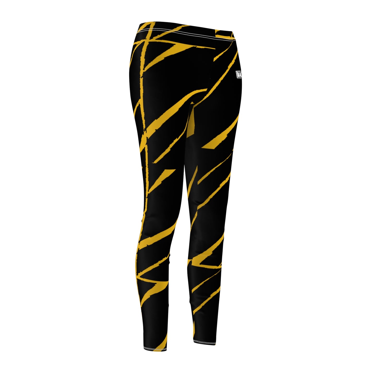 Women's Casual Leggings Bachi Black And Yellow