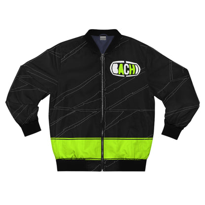 Men's Green Tone AOP Bomber Jacket