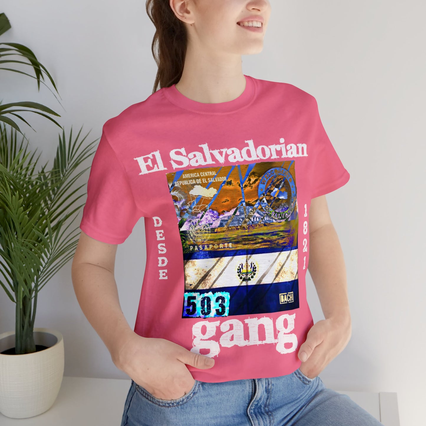 Unisex T-shirt El Salvadorian Gang Rep Your Country