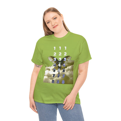 Unisex T-Shirt with Angel Numbers Paint