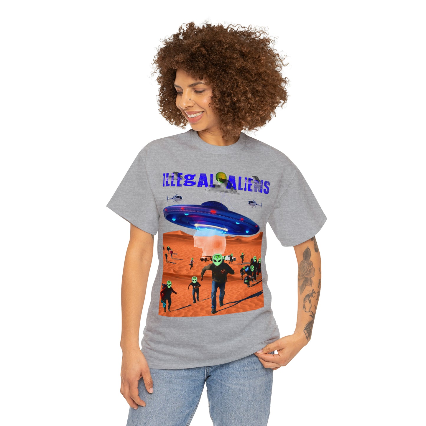 Unisex T-Shirt Illegal Aliens Alien Invasion