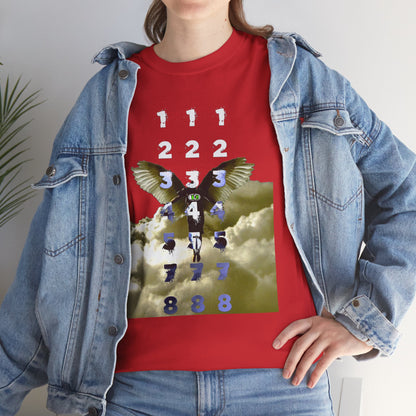 Unisex T-Shirt with Angel Numbers Paint