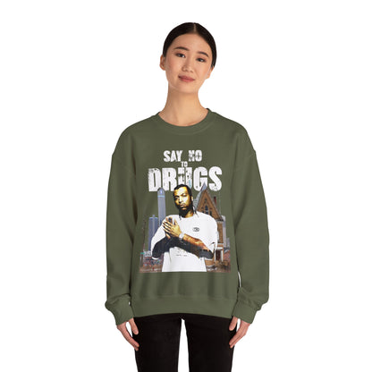 Unisex Crewneck Sweatshirt Big Meech BMF Say No To Drugs