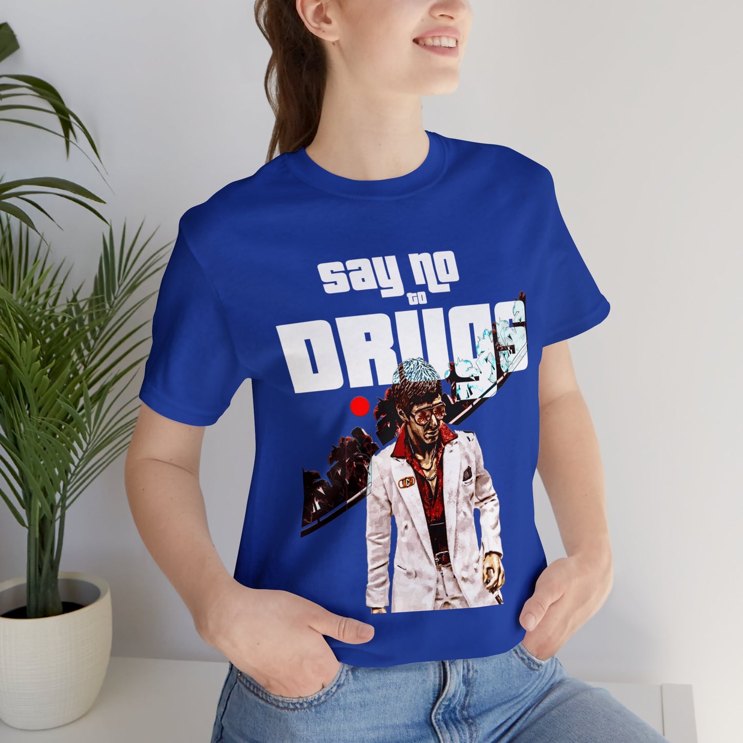 Unisex T-shirt Say No To Drugs Scarface 2