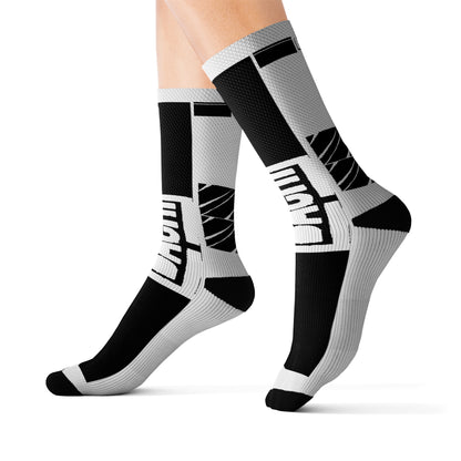 Unisex Socks Bachi Black Strip Square